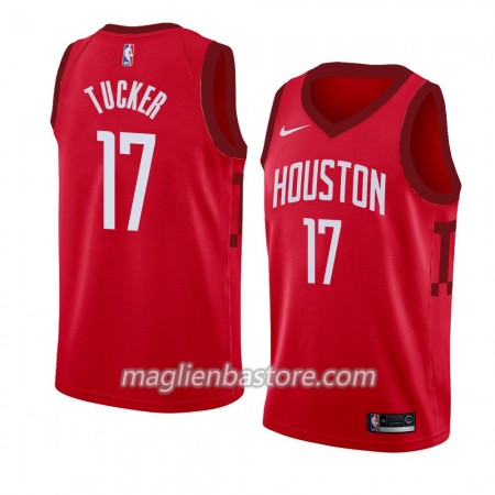 Maglia NBA Houston Rockets PJ Tucker 17 2018-19 Nike Rosso Swingman - Uomo